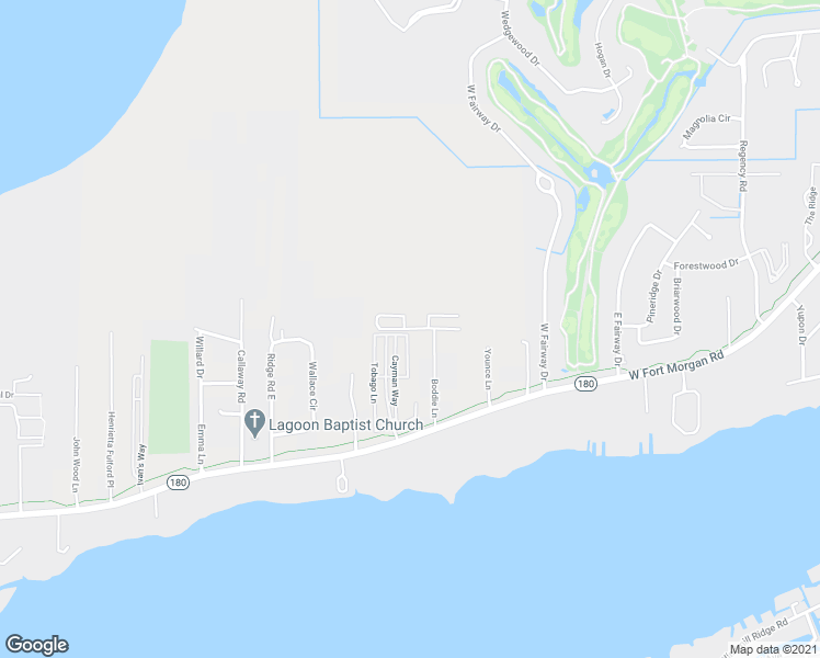 map of restaurants, bars, coffee shops, grocery stores, and more near 2495 Boddie Lane in Gulf Shores