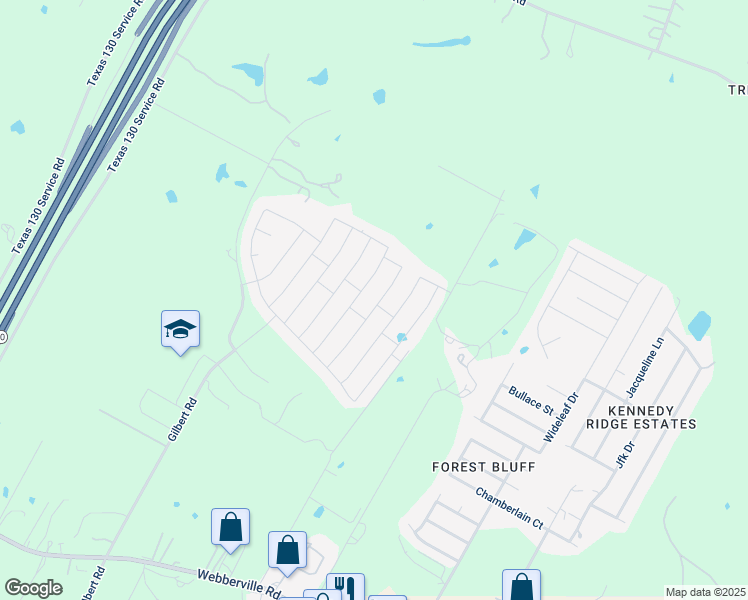 map of restaurants, bars, coffee shops, grocery stores, and more near 5920 Montrelia Drive in Austin