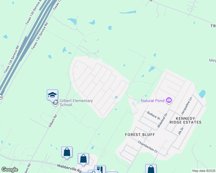 map of restaurants, bars, coffee shops, grocery stores, and more near 5920 Montrelia Drive in Austin