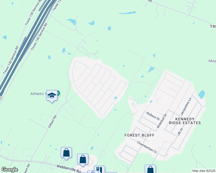 map of restaurants, bars, coffee shops, grocery stores, and more near 5920 Montrelia Drive in Austin