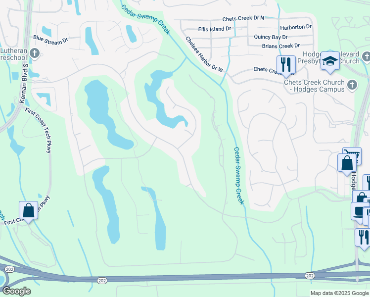 map of restaurants, bars, coffee shops, grocery stores, and more near 4531 Glen Kernan Parkway East in Jacksonville