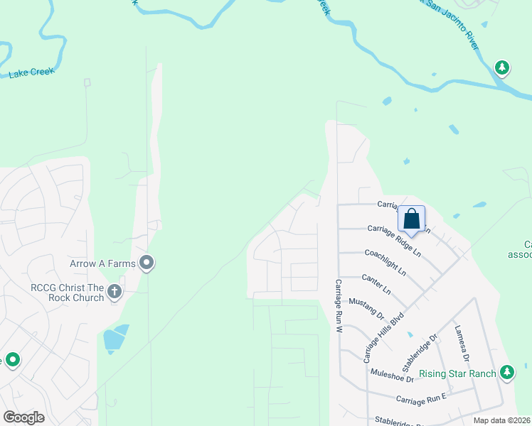 map of restaurants, bars, coffee shops, grocery stores, and more near 13300-13488 Old Conroe Magnolia Rd in Conroe