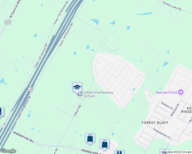 map of restaurants, bars, coffee shops, grocery stores, and more near 13009 Brahmin Drive in Austin