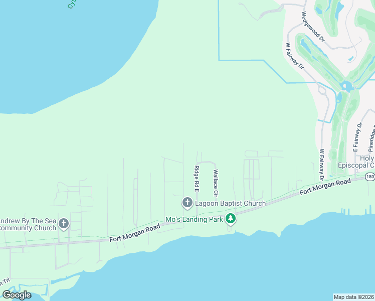 map of restaurants, bars, coffee shops, grocery stores, and more near 2511 Callaway Road in Gulf Shores