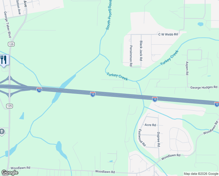 map of restaurants, bars, coffee shops, grocery stores, and more near 6300 J and M Ranch Road in Macclenny