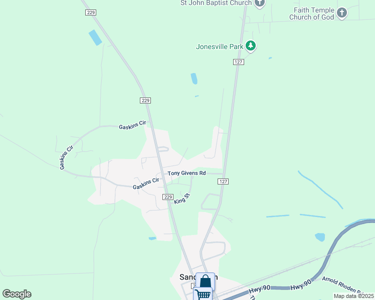 map of restaurants, bars, coffee shops, grocery stores, and more near 13944 Ruise and Smith Road in Sanderson