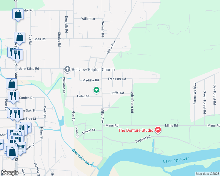 map of restaurants, bars, coffee shops, grocery stores, and more near 2336 Lamar Dr in Westlake