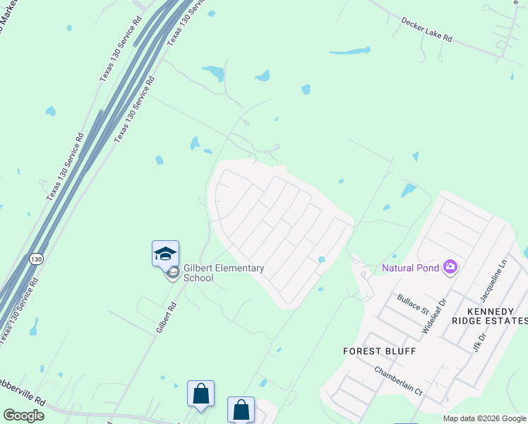 map of restaurants, bars, coffee shops, grocery stores, and more near 5909 Ronee Leah Drive in Austin