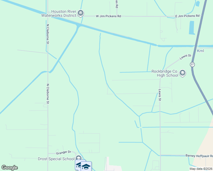 map of restaurants, bars, coffee shops, grocery stores, and more near 498 Thicket Road in Sulphur