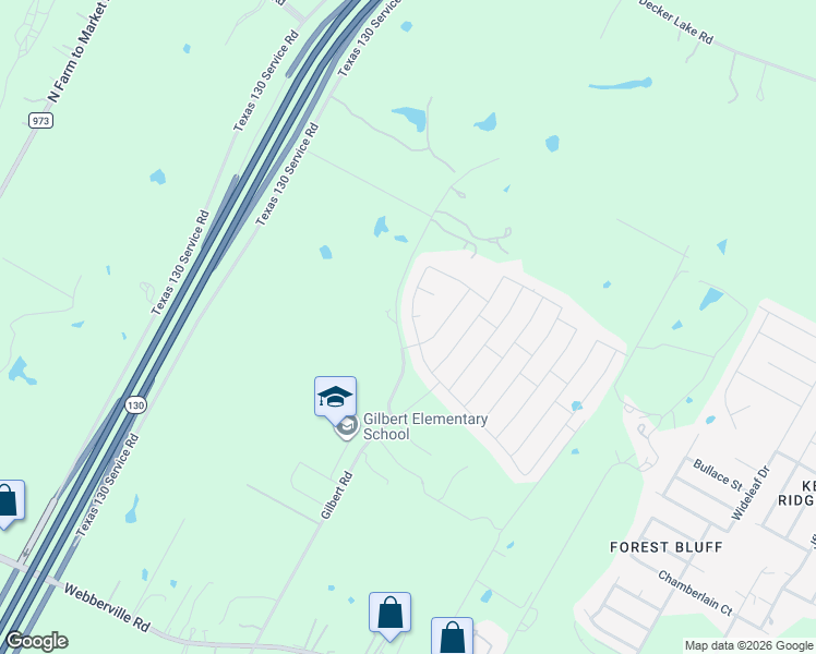 map of restaurants, bars, coffee shops, grocery stores, and more near 13000 Brahmin Drive in Austin