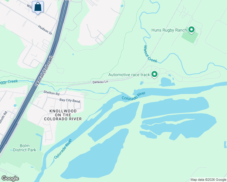 map of restaurants, bars, coffee shops, grocery stores, and more near 7711 Shelton Road in Austin