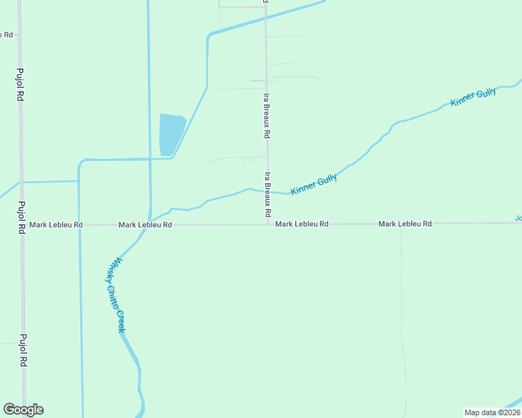 map of restaurants, bars, coffee shops, grocery stores, and more near 1414 Ira Breaux Road in Lake Charles
