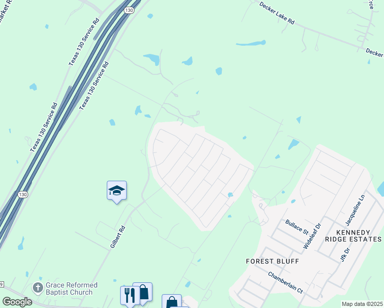 map of restaurants, bars, coffee shops, grocery stores, and more near 5920 Brampton Lane in Austin