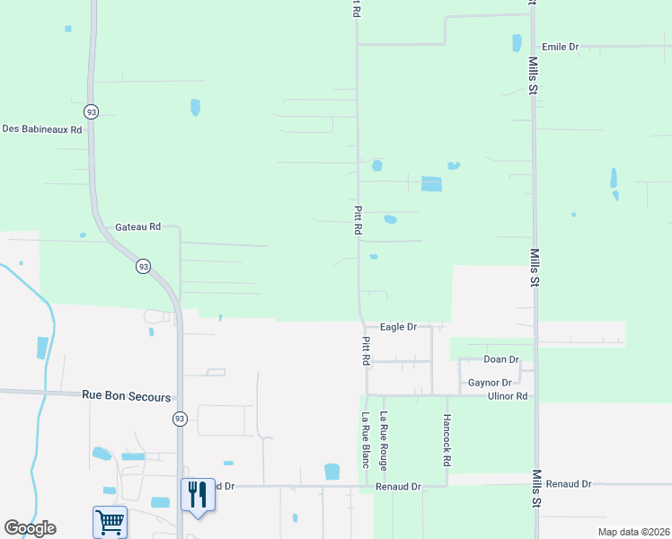 map of restaurants, bars, coffee shops, grocery stores, and more near 607 Pitt Road in Scott