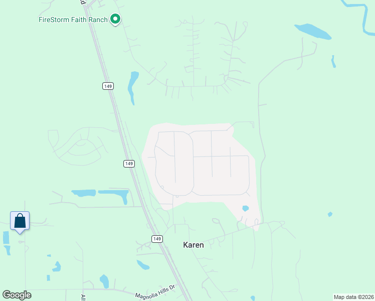 map of restaurants, bars, coffee shops, grocery stores, and more near 219 Magnolia Reserve Loop in Magnolia