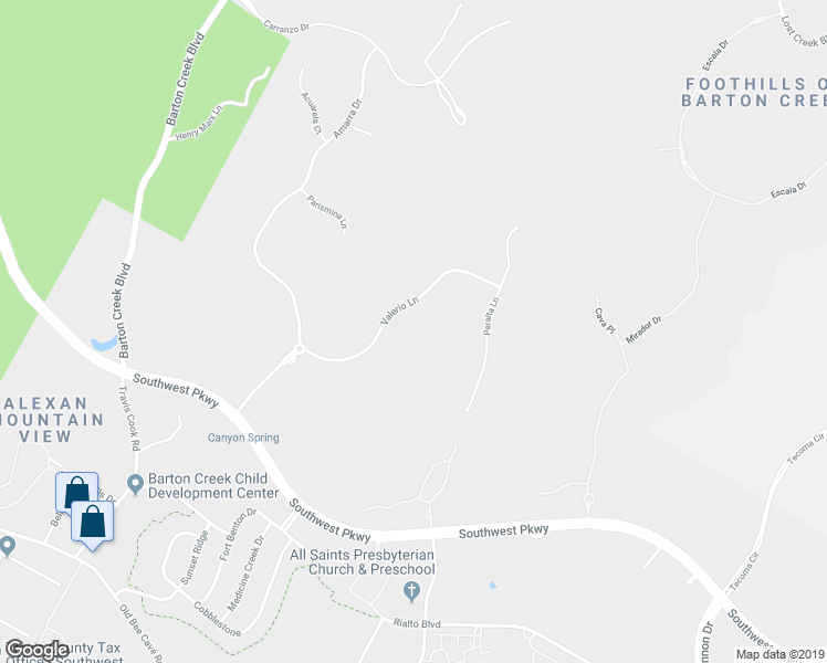 map of restaurants, bars, coffee shops, grocery stores, and more near 8309 Valerio Lane in Austin