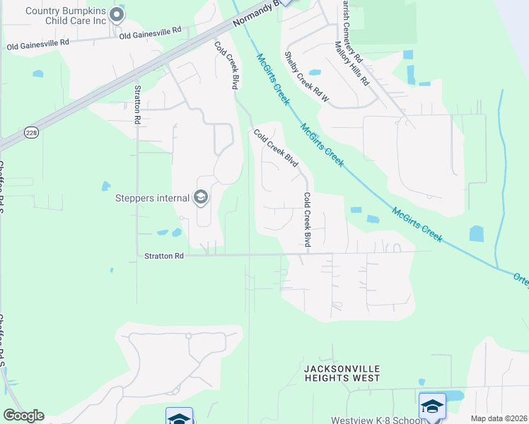 map of restaurants, bars, coffee shops, grocery stores, and more near 10584 Napoleon Court in Jacksonville