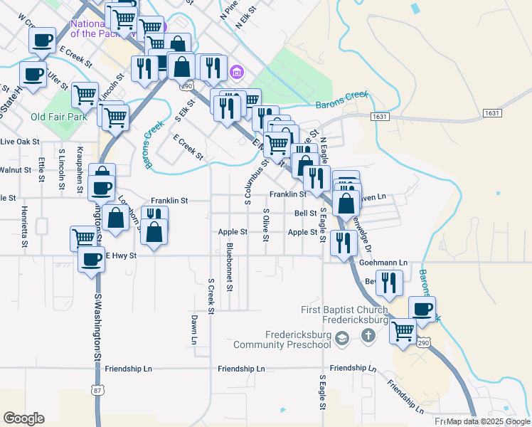 Bell Street, Fredericksburg TX Walk Score