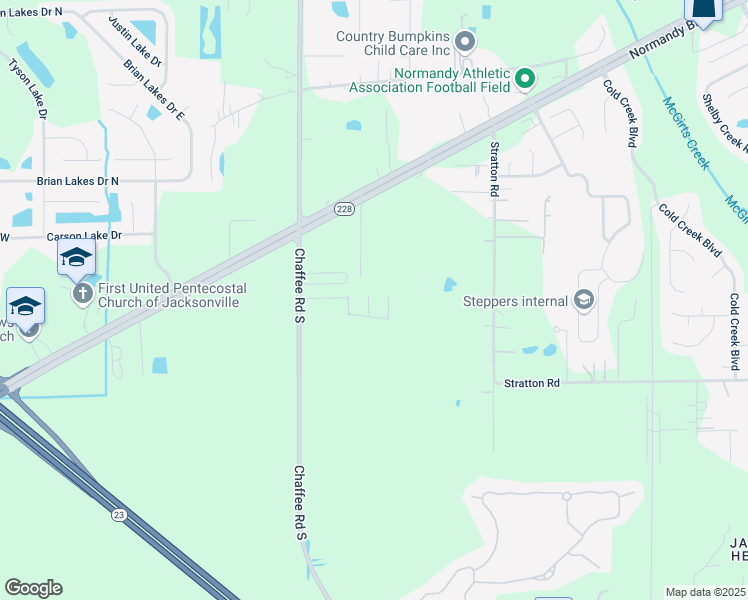 map of restaurants, bars, coffee shops, grocery stores, and more near 3773 Lauren Crest Court in Jacksonville