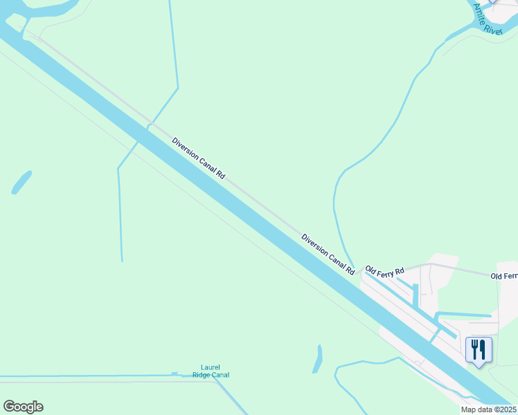 map of restaurants, bars, coffee shops, grocery stores, and more near 13275 Diversion Canal Road in Saint Amant