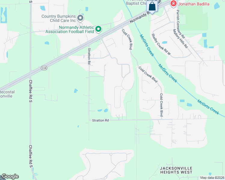 map of restaurants, bars, coffee shops, grocery stores, and more near 2736 Taylor Hill Drive in Jacksonville