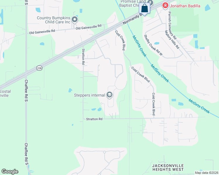 map of restaurants, bars, coffee shops, grocery stores, and more near 2736 Taylor Hill Drive in Jacksonville