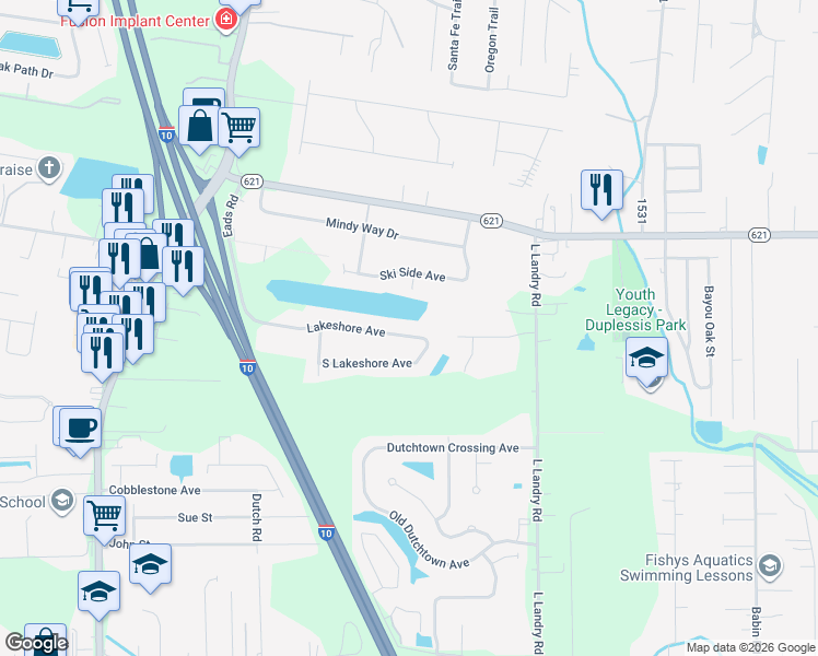 37310 Lakeshore Avenue, Prairieville LA Walk Score