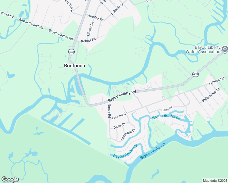 map of restaurants, bars, coffee shops, grocery stores, and more near 34045 Louisiana 433 in Slidell