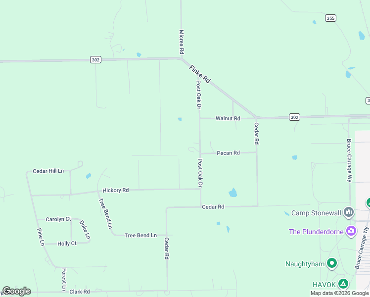 map of restaurants, bars, coffee shops, grocery stores, and more near 9049 Hill Forest Lane in Plantersville