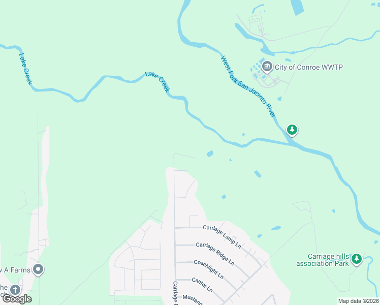map of restaurants, bars, coffee shops, grocery stores, and more near 2403 Conastoga Court in Conroe