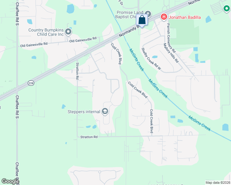 map of restaurants, bars, coffee shops, grocery stores, and more near 2691 Fox Creek Drive East in Jacksonville