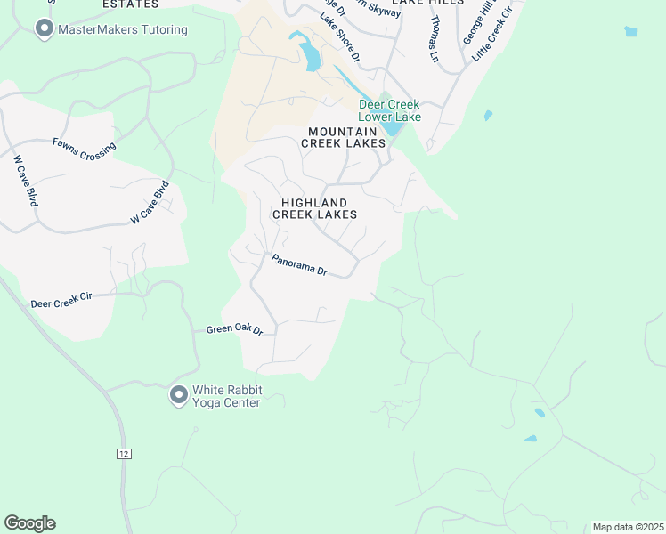 map of restaurants, bars, coffee shops, grocery stores, and more near 941 Panorama Drive in Dripping Springs