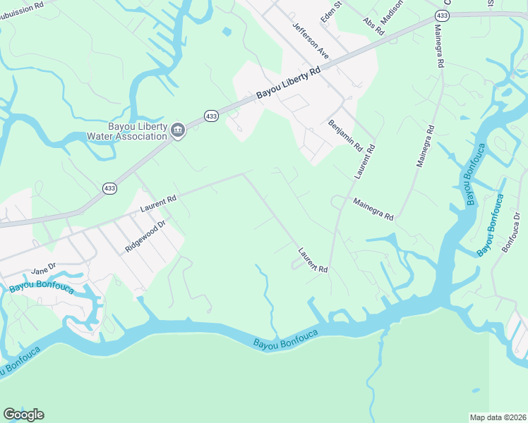 map of restaurants, bars, coffee shops, grocery stores, and more near 35136 Laurent Road in Slidell