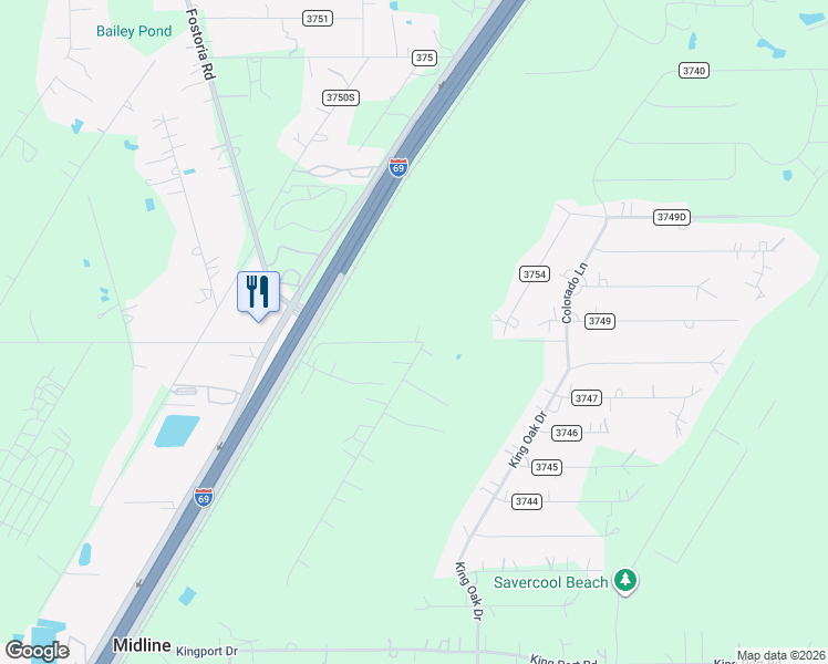 map of restaurants, bars, coffee shops, grocery stores, and more near 27407 Midline Road in Cleveland