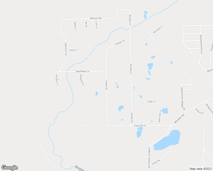 map of restaurants, bars, coffee shops, grocery stores, and more near Fawn Drive in Lumberton