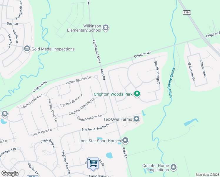 map of restaurants, bars, coffee shops, grocery stores, and more near 13224 Misty Sage Drive in Conroe