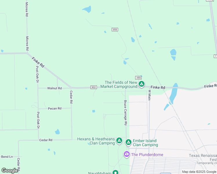 map of restaurants, bars, coffee shops, grocery stores, and more near 11119 Finke Road in Plantersville
