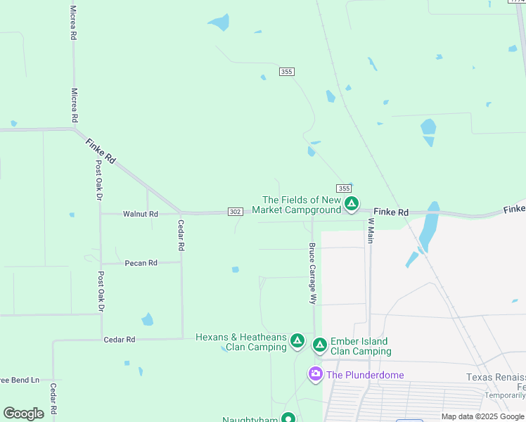 map of restaurants, bars, coffee shops, grocery stores, and more near 11119 Finke Road in Plantersville