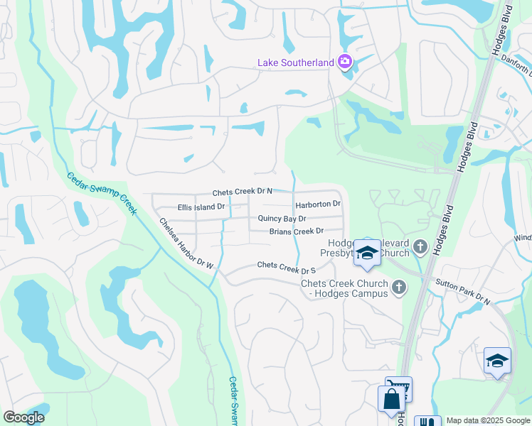 map of restaurants, bars, coffee shops, grocery stores, and more near 12953 Harborton Drive in Jacksonville