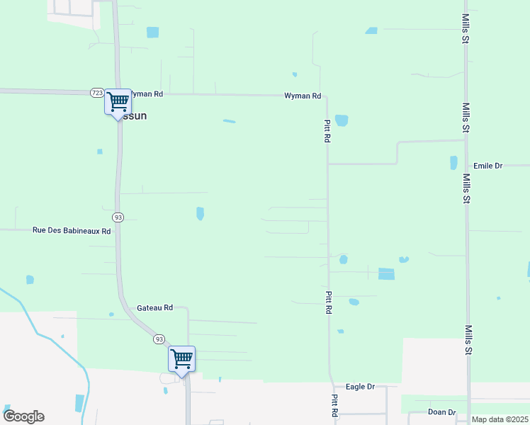 map of restaurants, bars, coffee shops, grocery stores, and more near 131 Tamarac Drive in Scott