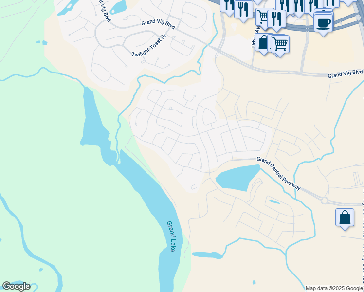 map of restaurants, bars, coffee shops, grocery stores, and more near 631 Lost Maples Bend Lane in Conroe