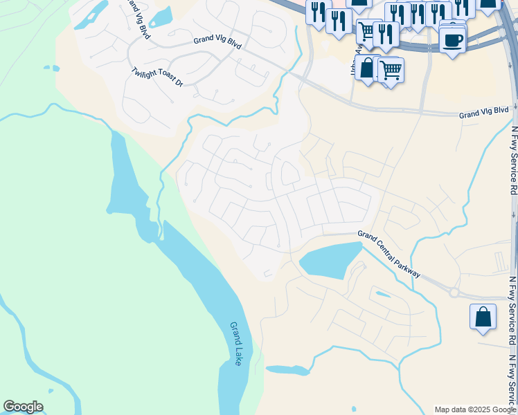 map of restaurants, bars, coffee shops, grocery stores, and more near 631 Lost Maples Bend Lane in Conroe