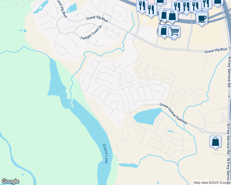 map of restaurants, bars, coffee shops, grocery stores, and more near 631 Lost Maples Bend Lane in Conroe