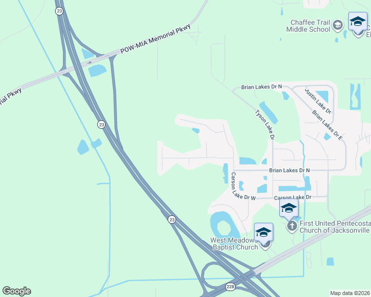 map of restaurants, bars, coffee shops, grocery stores, and more near 2348 Turner Lakes Court in Jacksonville