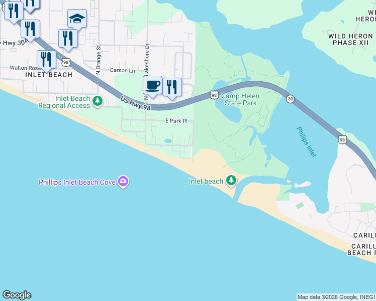 map of restaurants, bars, coffee shops, grocery stores, and more near 215 Walton Magnolia Lane in Walton County
