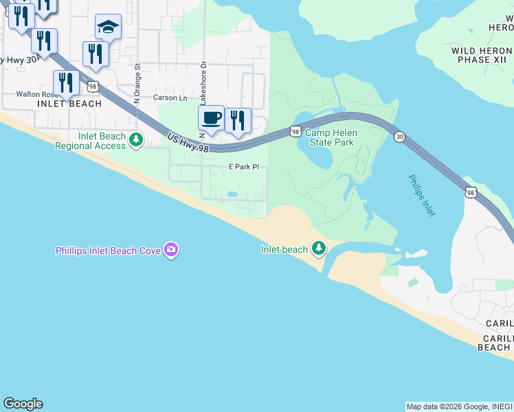 map of restaurants, bars, coffee shops, grocery stores, and more near 215 Walton Magnolia Lane in Walton County