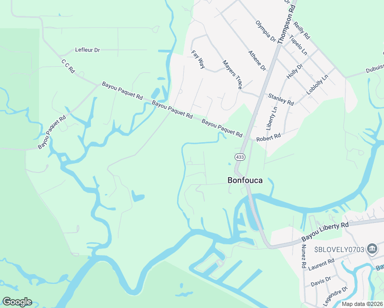 map of restaurants, bars, coffee shops, grocery stores, and more near 57549 Pichon Road in Slidell