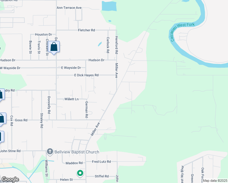 map of restaurants, bars, coffee shops, grocery stores, and more near 2691 Miller Avenue in Westlake