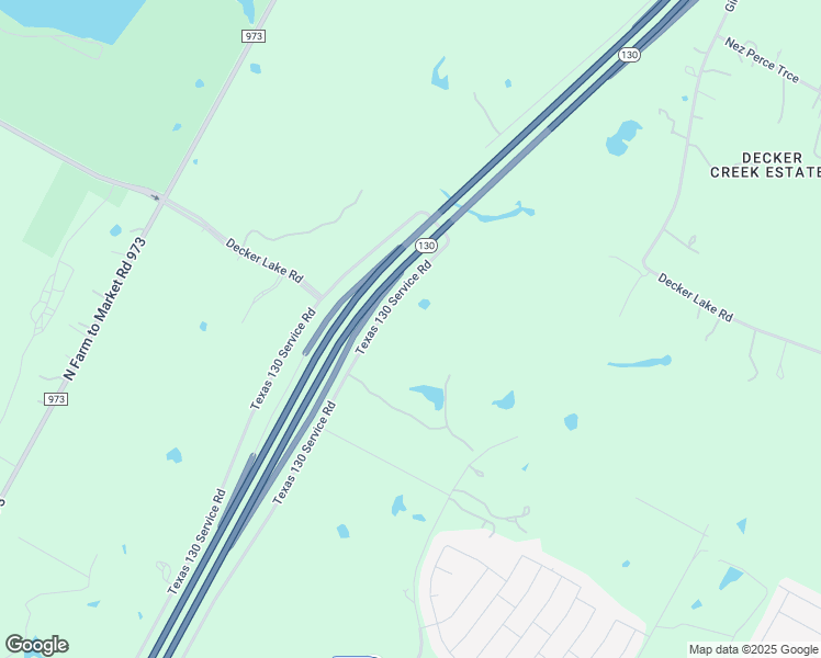 map of restaurants, bars, coffee shops, grocery stores, and more near Texas 130 Service Road in Austin