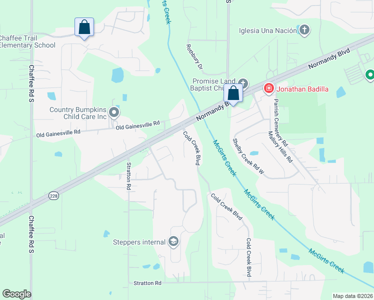 map of restaurants, bars, coffee shops, grocery stores, and more near 2553 Blackstone Court in Jacksonville